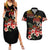 Hawaiian Hibiscus Turtle and Tropical Flower Couples Matching Summer Maxi Dress and Hawaiian Shirt Dynamic Vibe