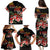 Hawaiian Hibiscus Turtle and Tropical Flower Family Matching Puletasi and Hawaiian Shirt Dynamic Vibe