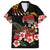 Hawaiian Hibiscus Turtle and Tropical Flower Family Matching Puletasi and Hawaiian Shirt Dynamic Vibe