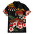 Hawaiian Hibiscus Turtle and Tropical Flower Family Matching Puletasi and Hawaiian Shirt Dynamic Vibe