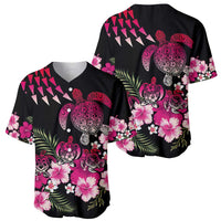Hawaiian Hibiscus Turtle and Tropical Flower Baseball Jersey Sweet Vibe LT03 - Polynesian Pride