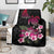Hawaiian Hibiscus Turtle and Tropical Flower Blanket Sweet Vibe