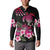 Hawaiian Hibiscus Turtle and Tropical Flower Button Sweatshirt Sweet Vibe