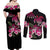 Hawaiian Hibiscus Turtle and Tropical Flower Couples Matching Off Shoulder Maxi Dress and Long Sleeve Button Shirt Sweet Vibe