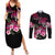 Hawaiian Hibiscus Turtle and Tropical Flower Couples Matching Summer Maxi Dress and Long Sleeve Button Shirt Sweet Vibe
