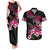 Hawaiian Hibiscus Turtle and Tropical Flower Couples Matching Tank Maxi Dress and Hawaiian Shirt Sweet Vibe