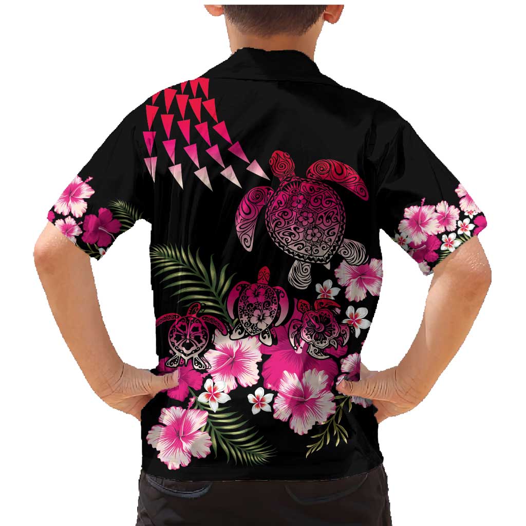 Hawaiian Hibiscus Turtle and Tropical Flower Family Matching Mermaid Dress and Hawaiian Shirt Sweet Vibe LT03 - Polynesian Pride