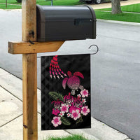 Hawaiian Hibiscus Turtle and Tropical Flower Garden Flag Sweet Vibe LT03 - Polynesian Pride
