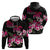 Hawaiian Hibiscus Turtle and Tropical Flower Hoodie Sweet Vibe