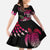 Hawaiian Hibiscus Turtle and Tropical Flower Kid Short Sleeve Dress Sweet Vibe