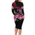Hawaiian Hibiscus Turtle and Tropical Flower Long Sleeve Bodycon Dress Sweet Vibe