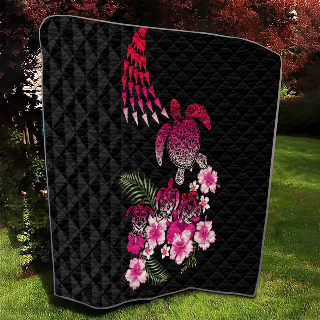 Hawaiian Hibiscus Turtle and Tropical Flower Quilt Sweet Vibe