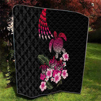 Hawaiian Hibiscus Turtle and Tropical Flower Quilt Sweet Vibe