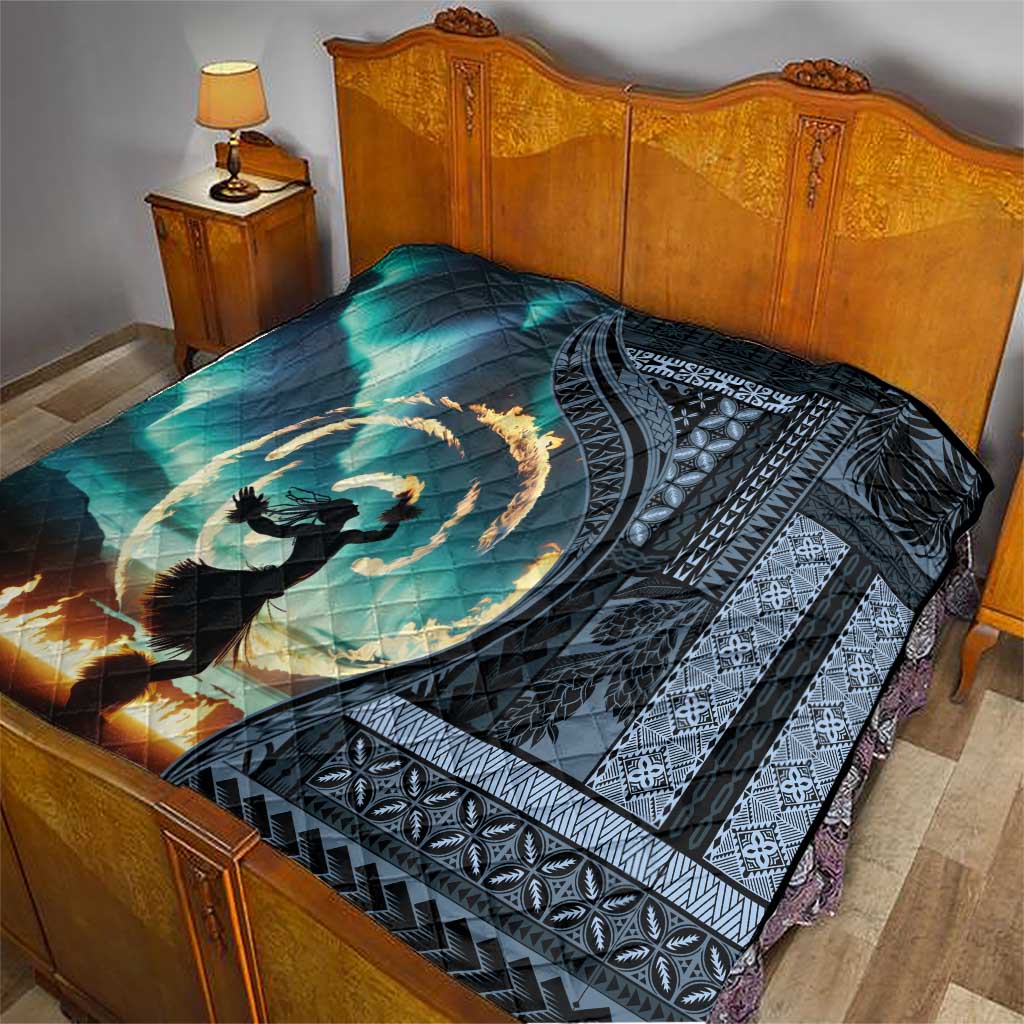 Samoan Siapo Motif and Siva Afi Dance Quilt