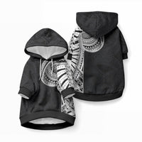 Samoan Art Tattoo Polynesian Pattern Pet Hoodie LT03 Pullover Black - Polynesian Pride