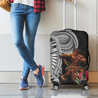 Samoan Warrior Art Tattoo Luggage Cover Polynesian Pattern and Teuila