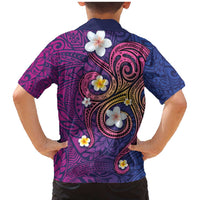 Hawaiian Octopus Tattoo and Frangipani Family Matching Mermaid Dress and Hawaiian Shirt LT03 - Polynesian Pride