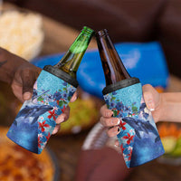 Hawaii Aloha Whales 4 in 1 Can Cooler Tumbler Hibiscus and Whales with Polynesian Pattern - Polynesian Pride