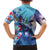 Hawaii Aloha Whales Family Matching Long Sleeve Bodycon Dress and Hawaiian Shirt Hibiscus and Whales with Polynesian Pattern - Polynesian Pride