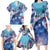 Hawaii Aloha Whales Family Matching Long Sleeve Bodycon Dress and Hawaiian Shirt Hibiscus and Whales with Polynesian Pattern - Polynesian Pride