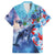 Hawaii Aloha Whales Family Matching Long Sleeve Bodycon Dress and Hawaiian Shirt Hibiscus and Whales with Polynesian Pattern - Polynesian Pride