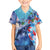 Hawaii Aloha Whales Family Matching Long Sleeve Bodycon Dress and Hawaiian Shirt Hibiscus and Whales with Polynesian Pattern - Polynesian Pride