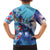 Hawaii Aloha Whales Family Matching Short Sleeve Bodycon Dress and Hawaiian Shirt Hibiscus and Whales with Polynesian Pattern - Polynesian Pride