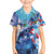 Hawaii Aloha Whales Family Matching Short Sleeve Bodycon Dress and Hawaiian Shirt Hibiscus and Whales with Polynesian Pattern - Polynesian Pride