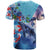 Hawaii Aloha Whales T Shirt Hibiscus and Whales with Polynesian Pattern - Polynesian Pride