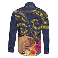 Tokelau Tokehega Day Family Matching Summer Maxi Dress and Hawaiian Shirt Coat of Arms with Polynesian Tattoo and Hibiscus LT03 - Polynesian Pride