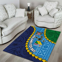 Malampa Fiji Day Area Rug National Symbols with Tapa Tribal and Polynesian Tattoo LT03 - Polynesian Pride