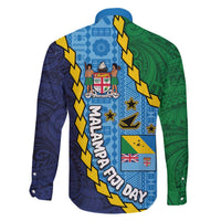 Malampa Fiji Day Family Matching Puletasi and Hawaiian Shirt National Symbols with Tapa Tribal and Polynesian Tattoo LT03 - Polynesian Pride