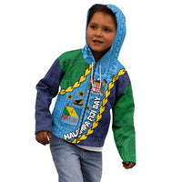 Malampa Fiji Day Kid Hoodie National Symbols with Tapa Tribal and Polynesian Tattoo LT03 - Polynesian Pride