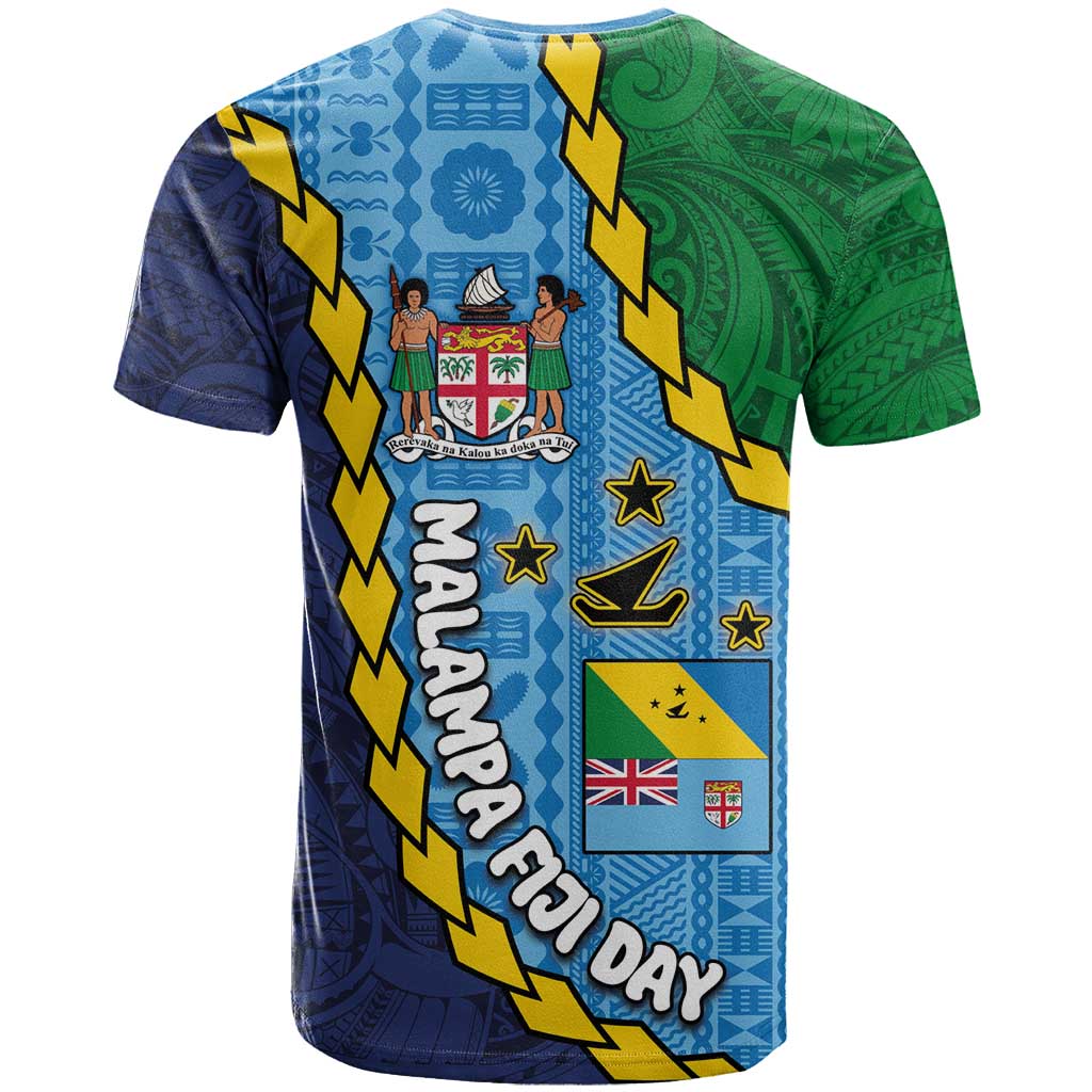 Malampa Fiji Day T Shirt National Symbols with Tapa Tribal and Polynesian Tattoo LT03 - Polynesian Pride