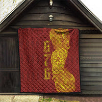 Tonga 676 Ngatu Tribal Tattoo Quilt