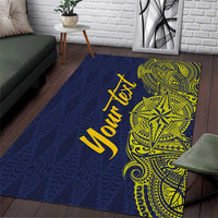 Personalised Tokelau Classic Ngatu Motifs Area Rug