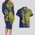 Personalised Tokelau Classic Ngatu Motifs Couples Matching Long Sleeve Bodycon Dress and Hawaiian Shirt