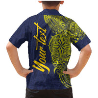 Personalised Tokelau Classic Ngatu Motifs Family Matching Mermaid Dress and Hawaiian Shirt LT03 - Polynesian Pride
