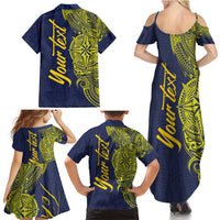 Personalised Tokelau Classic Ngatu Motifs Family Matching Summer Maxi Dress and Hawaiian Shirt LT03 - Polynesian Pride