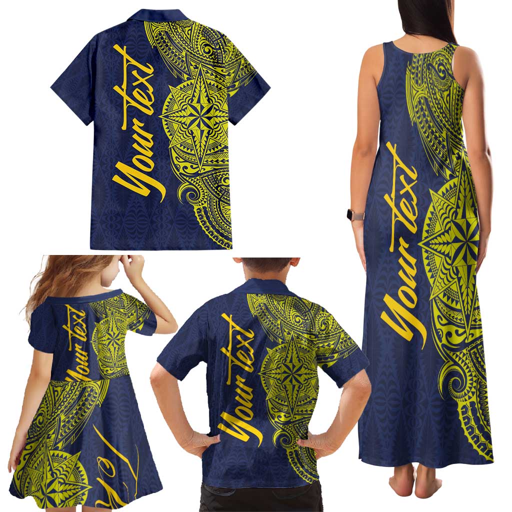 Personalised Tokelau Classic Ngatu Motifs Family Matching Tank Maxi Dress and Hawaiian Shirt LT03 - Polynesian Pride
