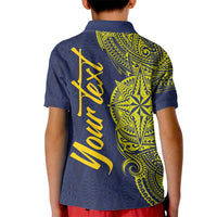 Personalised Tokelau Classic Ngatu Motifs Kid Polo Shirt