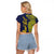 Personalised Tokelau Classic Ngatu Motifs Raglan Cropped T Shirt