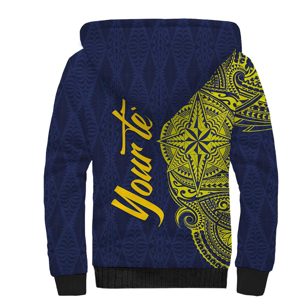 Personalised Tokelau Classic Ngatu Motifs Sherpa Hoodie LT03 - Polynesian Pride