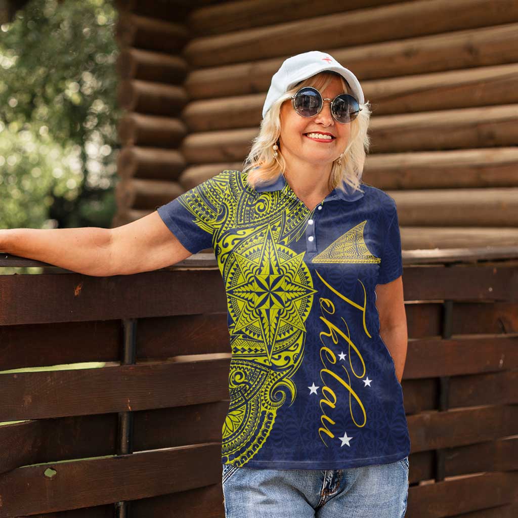 Personalised Tokelau Classic Ngatu Motifs Women Polo Shirt