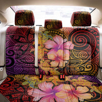 Hawaiian Hibiscus Turtle Tribal Polynesian Pattern Back Car Seat Cover Colorful Color LT03 - Polynesian Pride