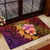 Hawaiian Hibiscus Turtle Tribal Polynesian Pattern Rubber Doormat Colorful Color