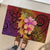 Hawaiian Hibiscus Turtle Tribal Polynesian Pattern Rubber Doormat Colorful Color