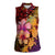 Hawaiian Hibiscus Turtle Tribal Polynesian Pattern Women Sleeveless Polo Shirt Colorful Color