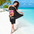 Hawaiian Hibiscus Turtle Tribal Polynesian Pattern Sarong Black Color
