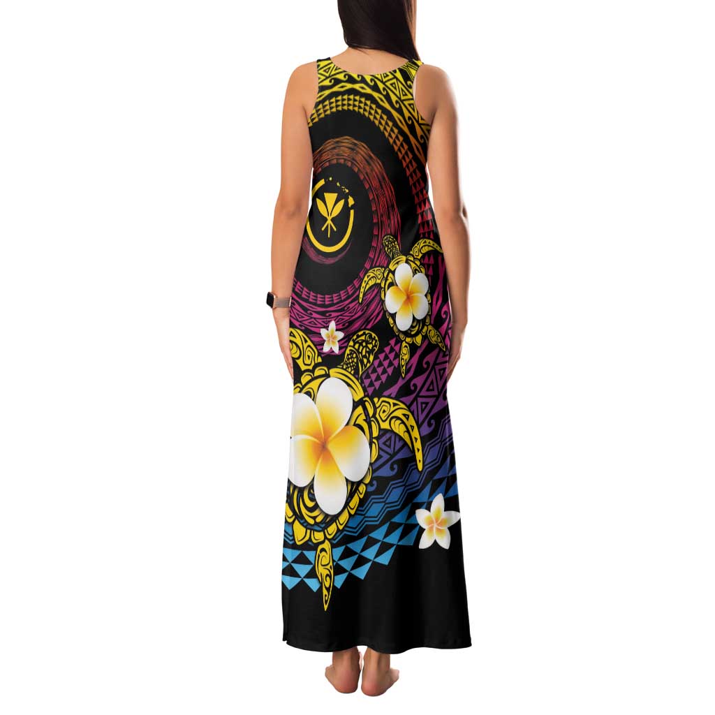 Hawaiian Plumeria Turtle Tribal Spiral Polynesian Tattoo Family Matching Tank Maxi Dress and Hawaiian Shirt Fanciful Color LT03 - Polynesian Pride